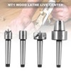 AIMALL 4PCS Wood Lathe Centre Set with MT1 Taper, Drive