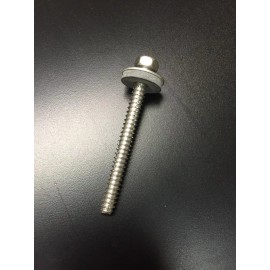 Duco Plastics and Supply 304 SS Screws #14 x 2.5" (50 Pack) Self Tapper Type B Hex 3/4" Bonded Washer