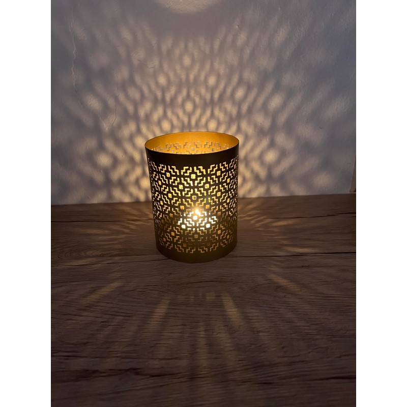 Bitto Patna Lantern and Incense Burner, Antique Brass, Round, Height:
