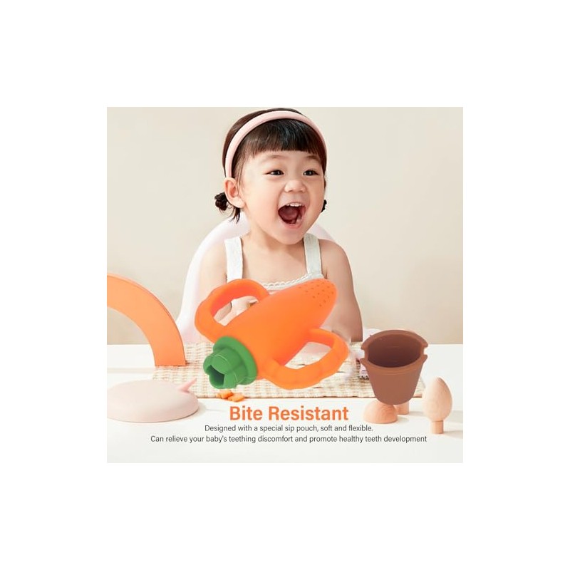 Alimentador de Frutas de Silicona para Bebé con Forma de