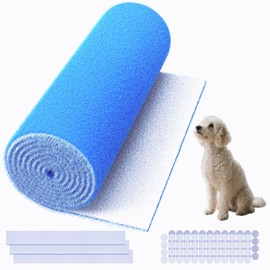 Air Vent Filters, 20"X120" Cut to Size Air Filter Material, MERV 8 Electrostatic Air Filter Roll, Blue & White Vent Filters for Home Floor, Rv Ac Vent, Ceiling, Refrigeration, HVAC Furnace Vent, Etc