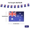 YQQZQ Australia Flags Banner,5 M Length 20pcs Flags Australian Small