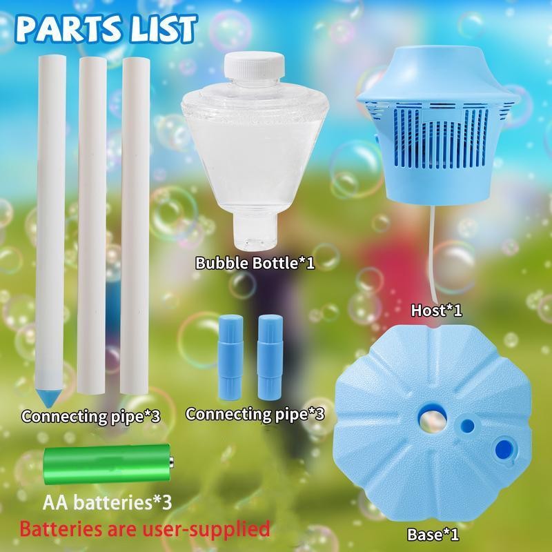 Bubble Machine for Kids, 1 Box Adjustable Height Stand Bubble