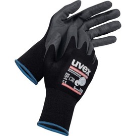 Uvex 6003869 Nitrile Backless Gloves, Finomic, Air Light, A, ESD, L