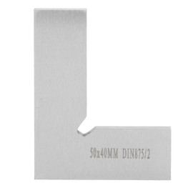Maschinist Steel Square, Machinist Framing Square, 90 Degree, Right Angle Machinist Square Ruler, Engineer Framing Tool for Woodworking, Carpenters, Measuring, 50 x 40 mm (Silver Grey)