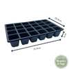 Bramley & Sage 24-Cell Cavity Tray Inserts Black (Pack of