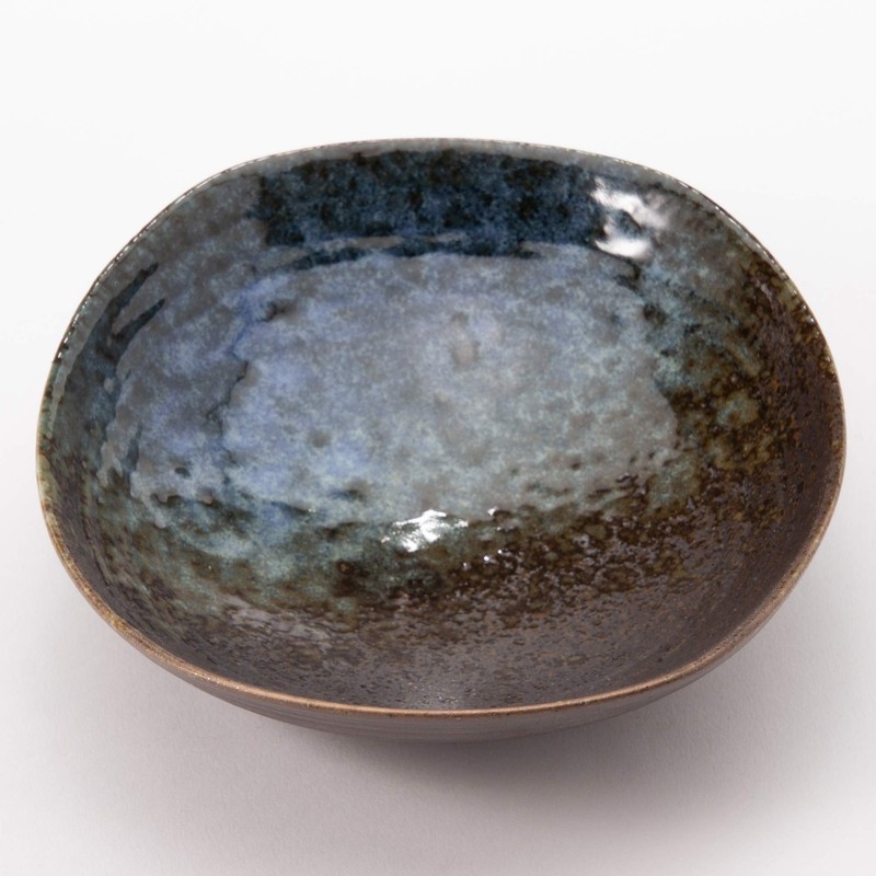 Mino Ware K80128 Tsuki Akari Oval Dish