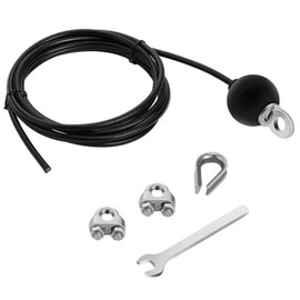 KUEZCVYA Gym Cable Wire Fitness Equipment Steel Cable 4 m, Steel Cable Coated for Fitness Equipment, Steel Ropes for Fitness Equipment, Steel Cable Coated for Lat Pull, Cable Pull, Fitness