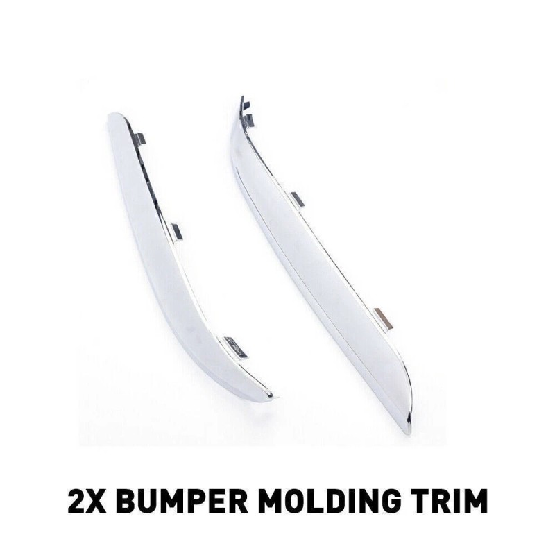 Geartronics Bumper Molding Trim Set For 2011-2014 Chrysler 300 Front