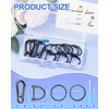 FIVEIZERO 13Pcs Keychain Kit, Key Ring and Keychain Clip for