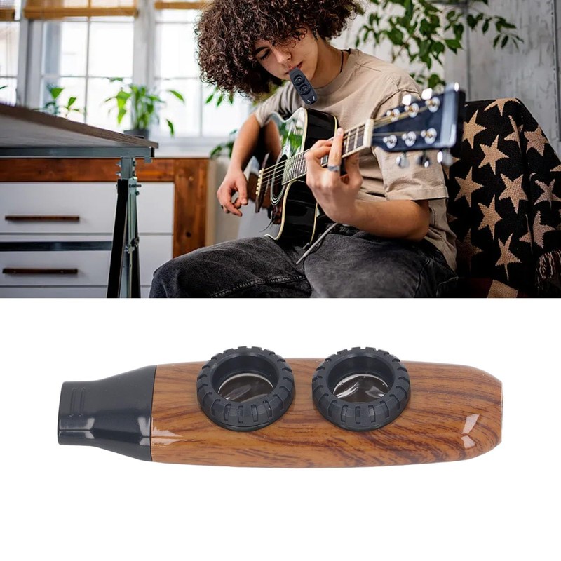 Kazoo Flute for Adults, Dual Hole Flute, Adjustable Musical Wind