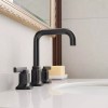Unbranded Widespread Two- Handle Gooseneck Bathroom Faucet in Oil Rubbed
