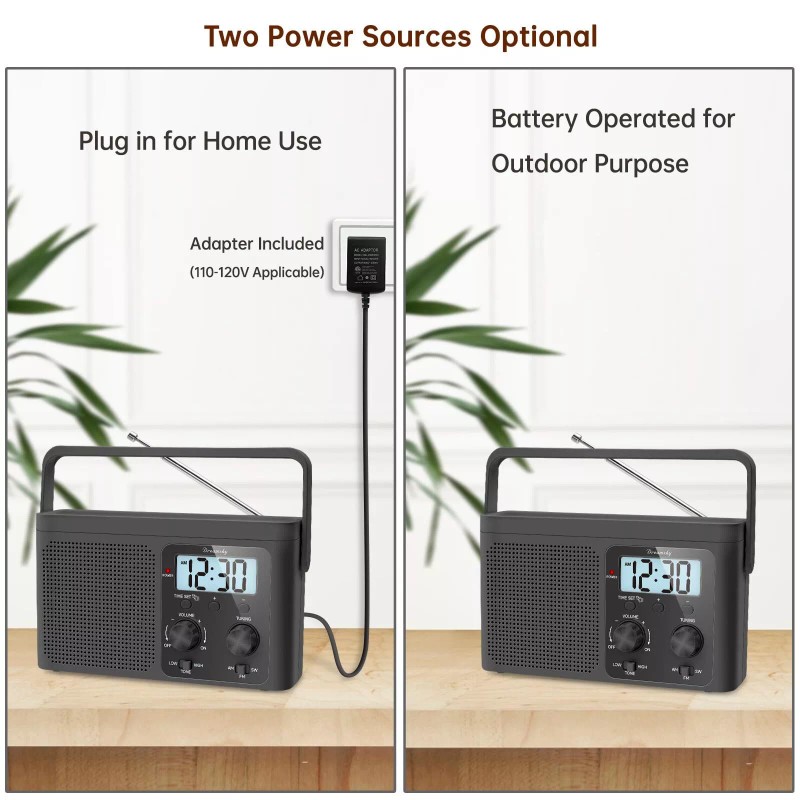 DreamSky Radio Portable AM FM Shortwave - Digital Radio Plug