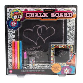 Doodle Deco Create and Color Wooden Chalkboard Kit