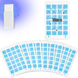 flintronic Indoor Plug-In Fly Trap Refill Pack of Glue Cards, 10 Pack Refill Glue Cards for Model 1803 Indoor Fly Trap