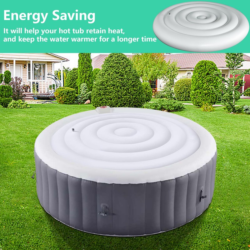 LFUTARI 4.5 Ft Inflatable Hot Tub Cover - Energy Saving