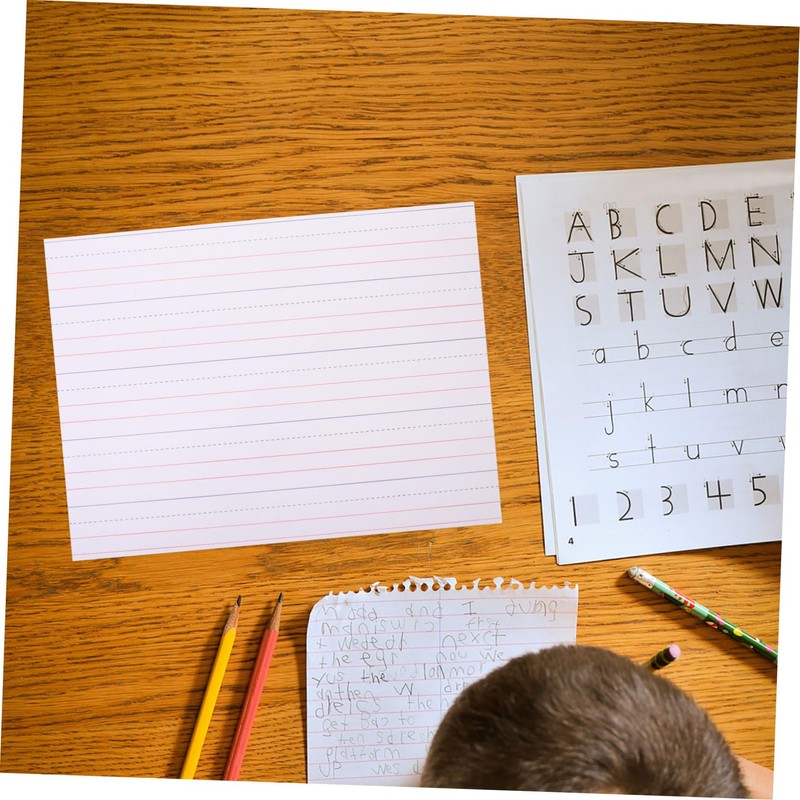 CAXUSD 30Pcs Dry Erase Sentence Strips for Teachers Ruled Cardstock