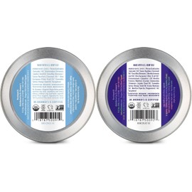 Dr. Bronner's Kit de Bálsamos Corporales Sin Aroma + Árnica Mentol Hidrata, protege y ayuda a aliviar músculos y articulaciones Ingredientes orgánicos, 2 x 57 g