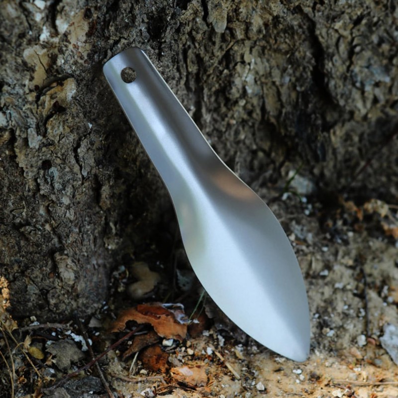 COZENTA Shovel Scoop, Small, Titanium, Lightweight, Gardening, Outdoor Activities, Camping