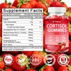 Cortisol Gummies Ashwagandha Rhodiola, Strawberry Wellness Chews for Adults