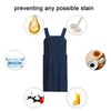 ZQFFB Pinafore Cross Back Apron for Women with Pockets Japanese