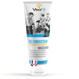 VEOFIT Conductive Electrode Contact Gel for EMS TENS Devices 1 x 250 ml, Electrostimulators, Electrode Pads - Improves Electrode Contact and Protects the Skin