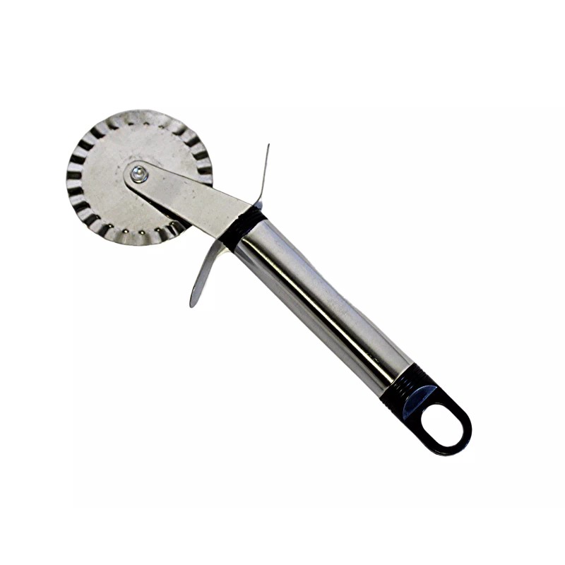 Kitchen Stainless Steel Pastry Cutter Decorative Wavy Edge on Cutting