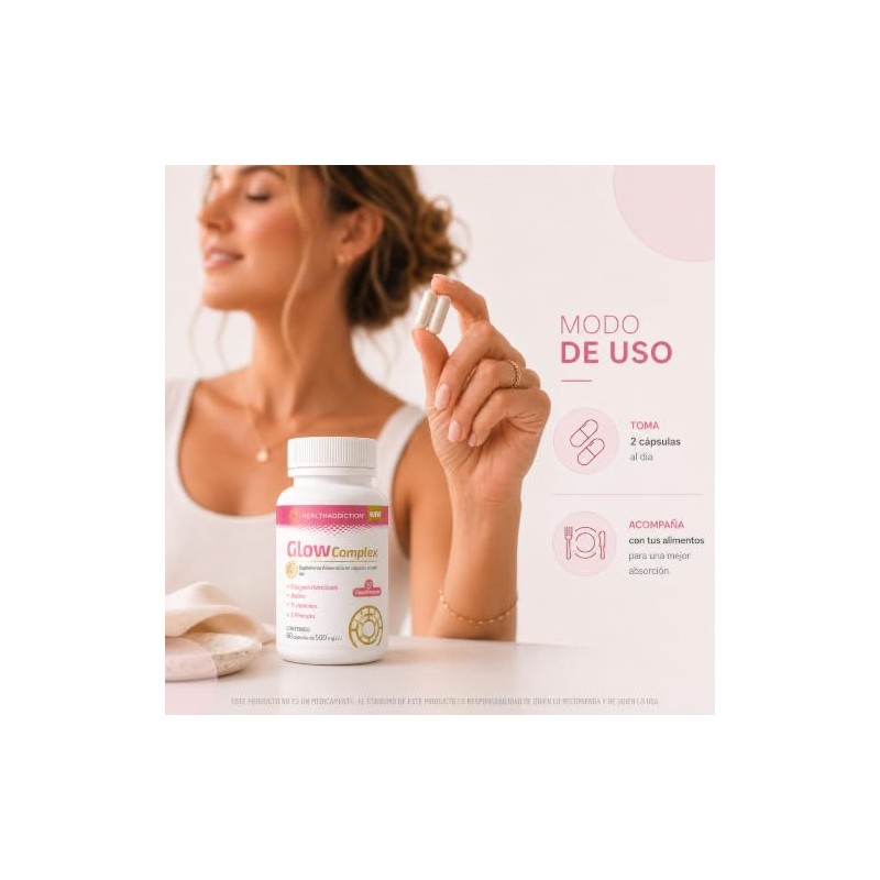 Healthaddiction Glow Complex Col Geno Hidrolizado Biotina