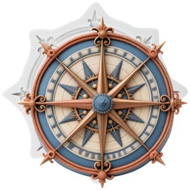 Compass Polymer Clay Molds Nautical Compass Silicone Mold