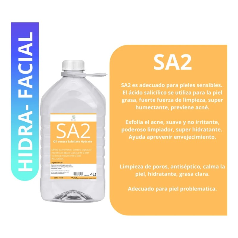 3 Soluciones Hidrafacial 4lt. Sa2 As1 Ao3 Hydradermabrasion