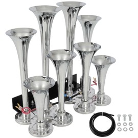 Ineedup 135dB Train Truck Horn Air Tank Car Horn Tank Air Horn Train Horn For Truck Train Horn Kit Dixie Horn Airhorns 12V Loud Car Horns Truck Air Horn