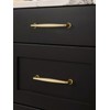 JIASENBAO 5 Pack Gold Cabinet Pulls 5" Hole Center Brushed