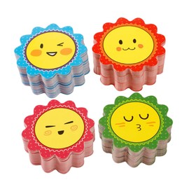 OHPHCALL Behavior Reward Stickers 200pcs Classroom Incentive Cards Sunflower Paper Cutouts for Kids