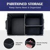 Coverado Car Trunk Organizer - 70L Nappa Leather Trunk Organizer