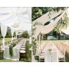 WENSINL White Ceiling Drapes for Weddings Arch Draping Fabric White