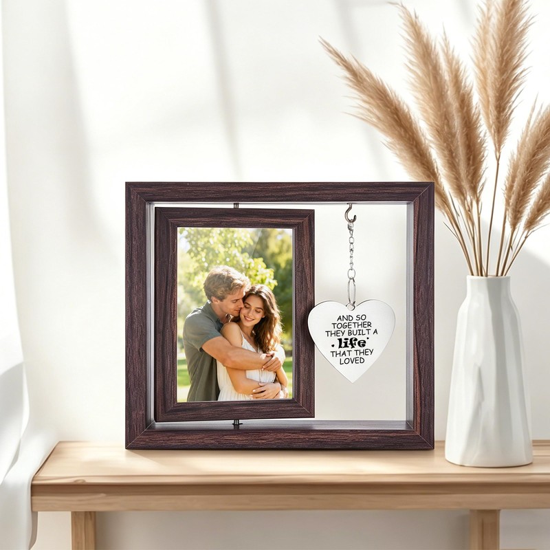Wedding Gifts for Couples 2026, Rotating Wedding Photo Frame
