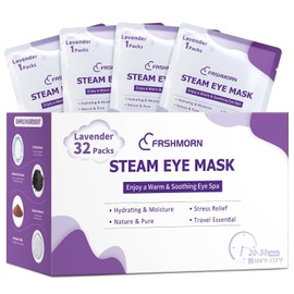 32 Paquetes De Mascarillas De Vapor Para Ojos, Mascarilla Térmica Para Dormir, Compresas Calientes Para Ojos, Mascarilla De Vapor Autocalentable Y Desechable, Cómoda Mascarilla Para Dormir Pa