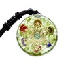 LXMYLI Orgone Metatron Cube Merkaba Pendant Necklace, 7 Chakras om