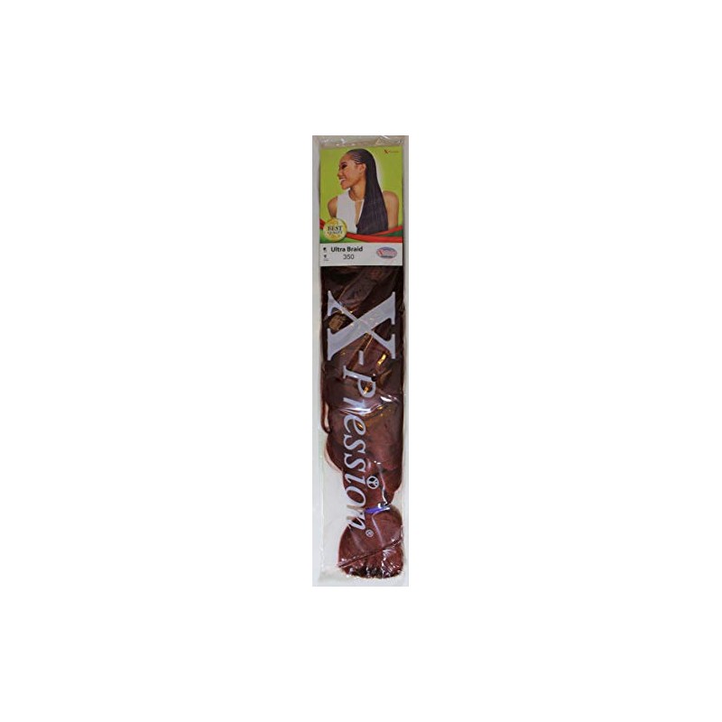 XPRESSION (X-pression) Premium Ultra Braid 82" Hair Extension, 350 Copper