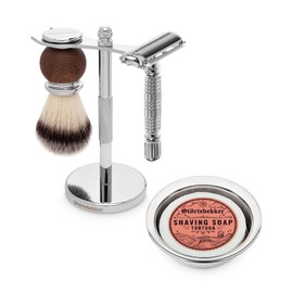 Störtebekker® Premium Shaving Stand Set - with Safety Razor, Shaving Brush, Shaving Bowl and Shaving Soap - High-Quality Shaving Set/Beard Care Set - Available in 4 Variations - Gift Idea for Men