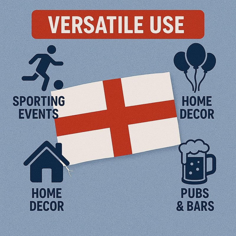 Generise England St George Flag 76cm x 50cm- 2.5ft x