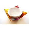 Colorful Quilted Batik Fabric Microwave Bowl Cozy