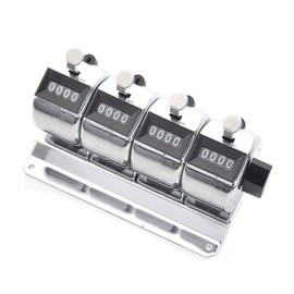 TOPTIE 4-Unit Desktop Tally Counter, Counter Clicker with Base, for Event, People, Inventory