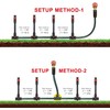 Eden 98063 Multi-Adjustable Flex Design Above Ground Irrigation Garden Sprinkler