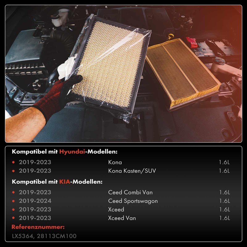 Frankberg Air Filter Insert Filter Compatible with Kona OS OSE
