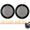 2 pcs 6.5 inch Audio Speaker Cover Decorative Circle Protective