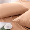 Hafaa Pillowcases 2 Pack Brushed Microfiber Peach Pillow Cases with