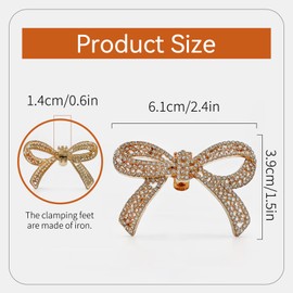 1 pair of shoe jewellery, shoe jewellery, glitter shoes, women, wedding shoe clips, women's elegant bow shoe pin, rhinestone shoe buckle, glitter accessories, wedding party decoration, bow shoe charms