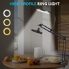 PIOENIMAGE 6" LED Ring Light for Desk, Overhead Camera Mount