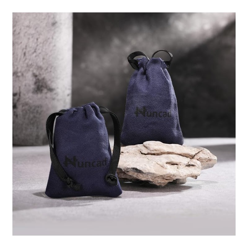 NUNCAD Women's Silver Rings Set Stainless Steel Wedding Rings Band